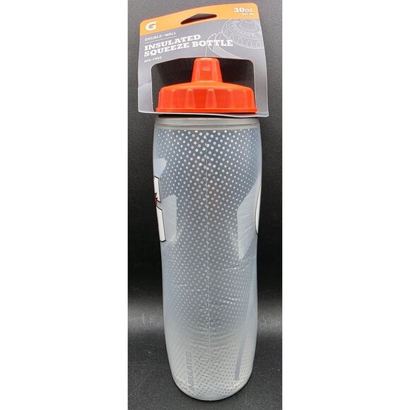 Gatorade 30oz Double-Wall Insulated Squeeze Bottle With Red Lid BPA-Free - Picture 5 of 8